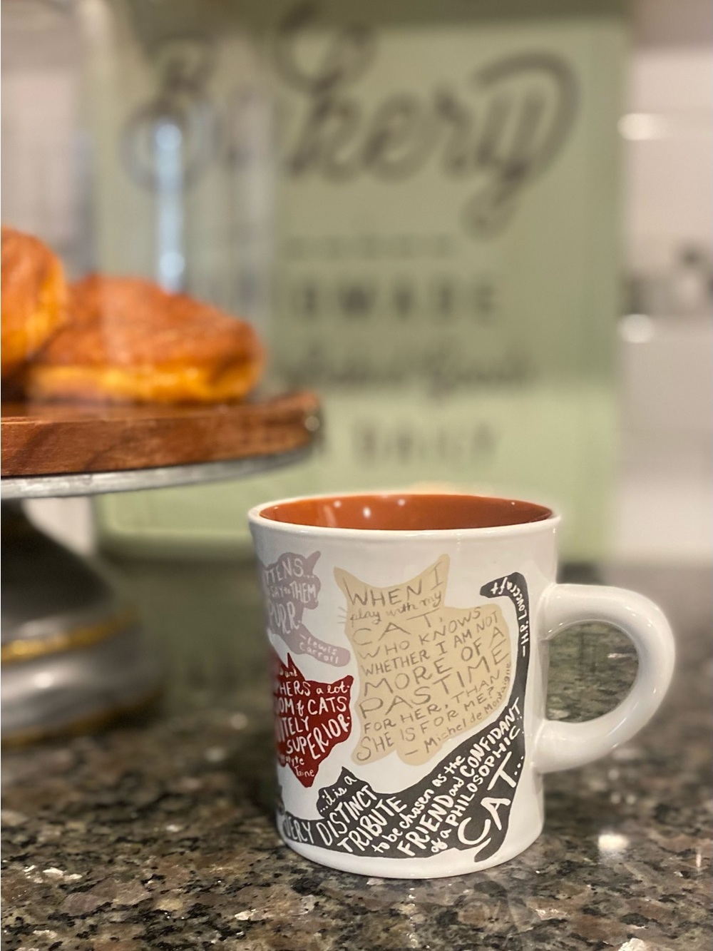 Literary Cat Mug Coffee Tea Unemployed Philosophers Guild Quotes Cat Lover Gift